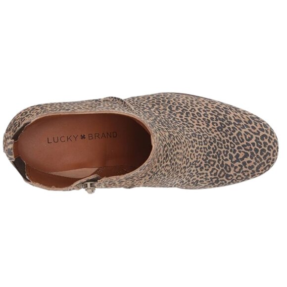 NWOB Lucky Brand Zanta Women's Boots eyelash Sophia Leopard Size 8.5 - Picture 5 of 7